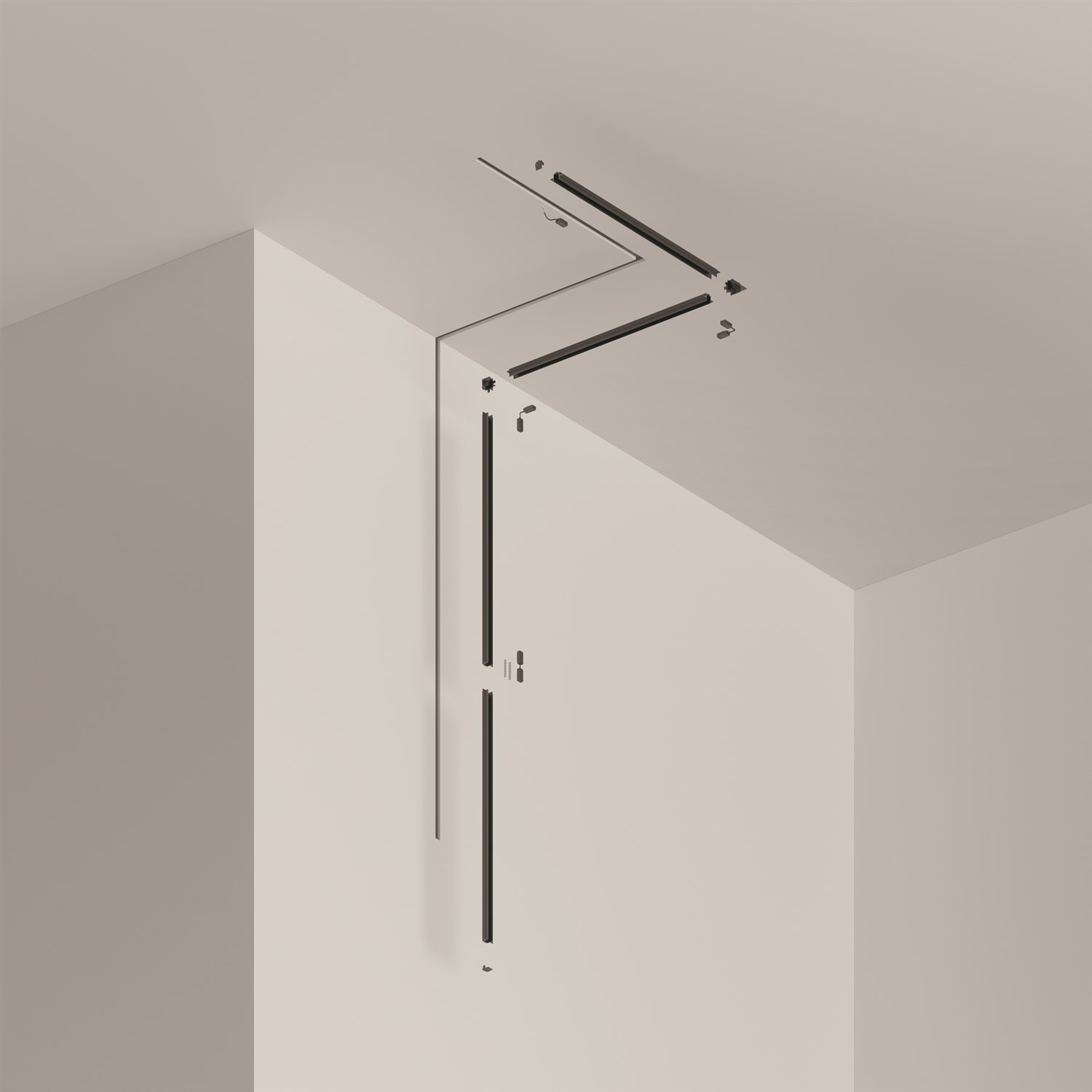 Maytoni Technical Busbar trunkings Radity Шинопровод встраиваемый цвет: черный TRA084MP-12B