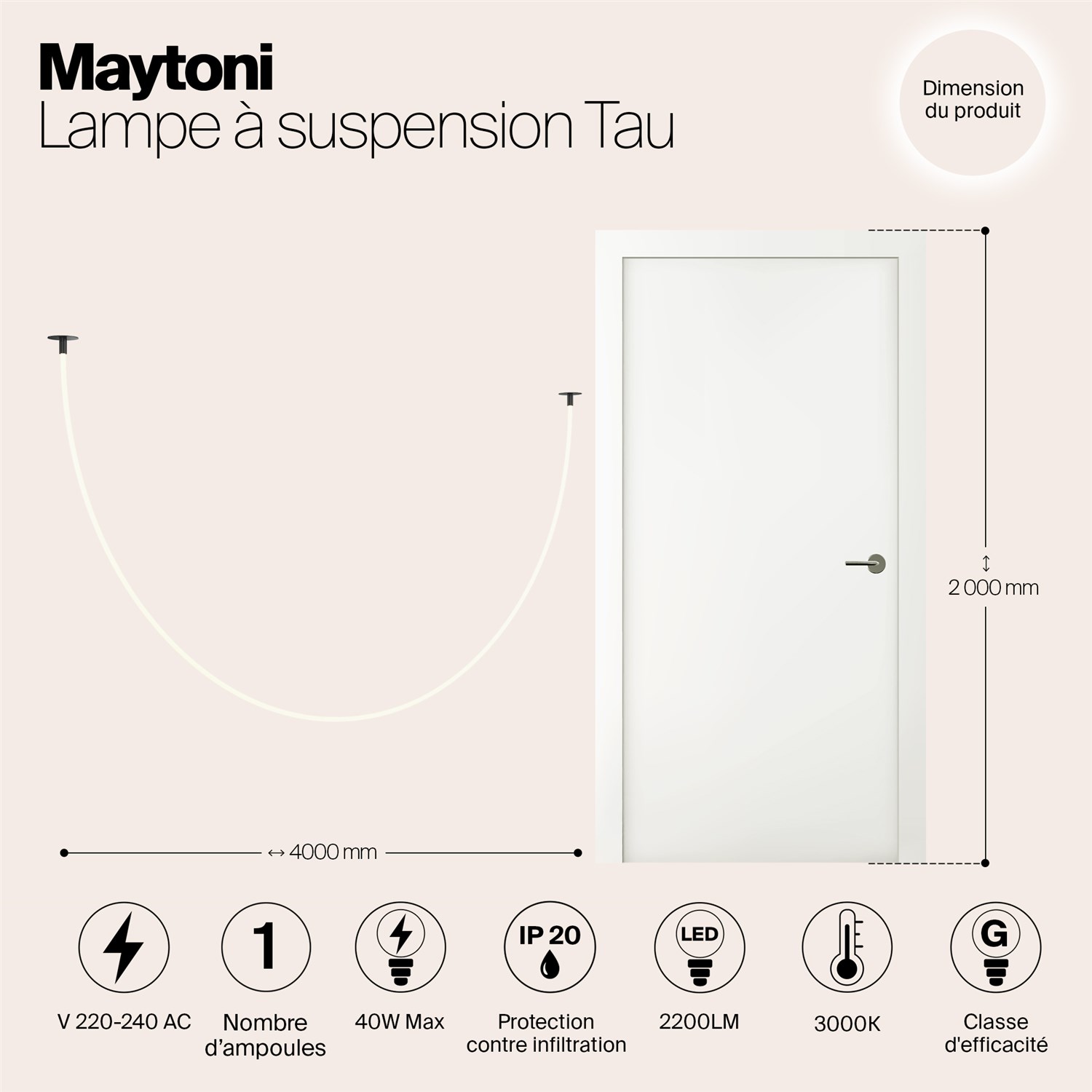 Maytoni Modern Tau Подвесной светильник цвет: черный MOD146PL-L40B3K