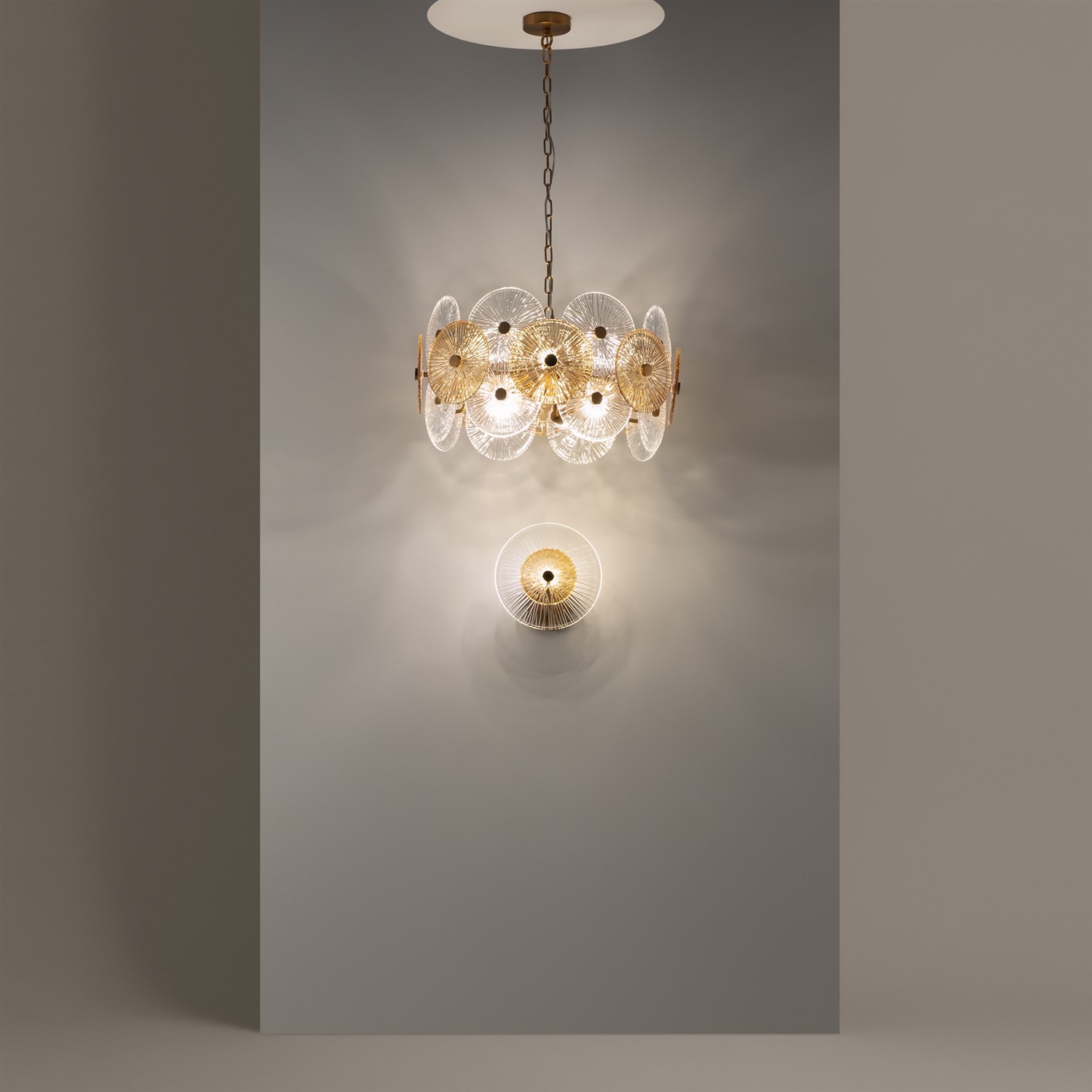 Maytoni Modern Aster Подвесной светильник цвет: золото MOD007PL-08G