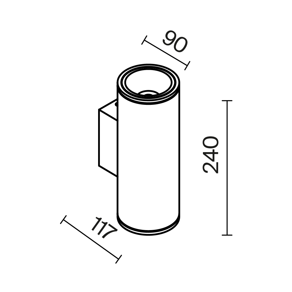Maytoni Outdoor Shim Настенный светильник (бра) цвет: белый O303WL-L24W3K