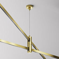 Maytoni Technical Подвес тросовый Hang двойной Flarity латунь TRA157SW-D1-BS