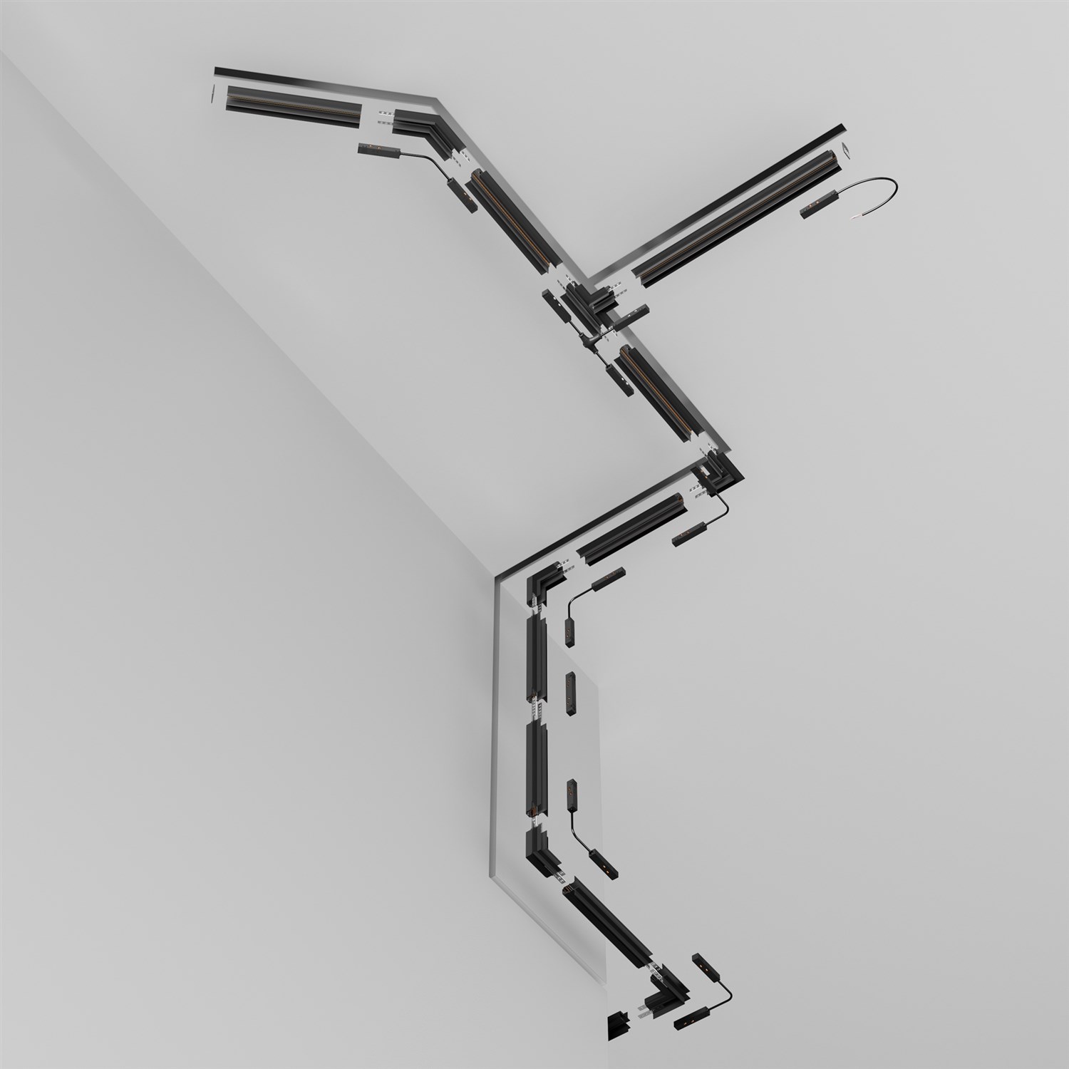 Maytoni Technical Busbar trunkings Exility Шинопровод встраиваемый цвет: черный TRX034-421B
