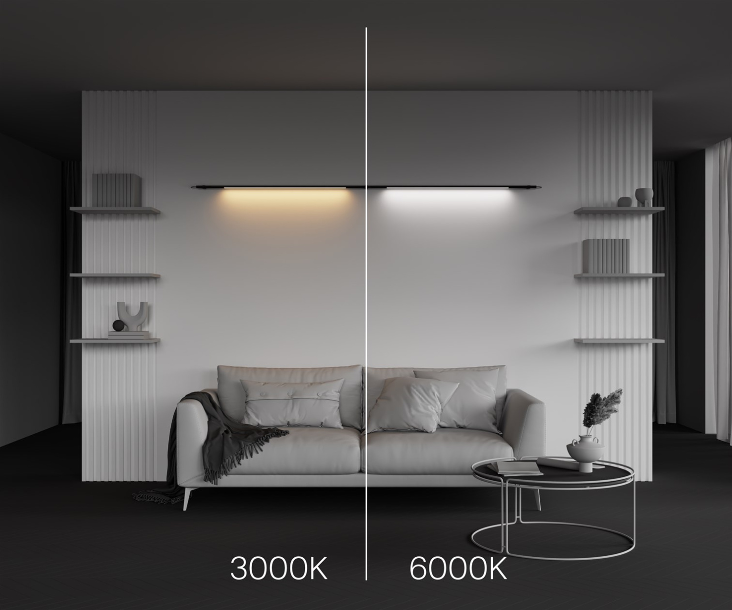 Maytoni Technical Basis Светильник цвет: черный C100CL-L1000-24W3-6K-B