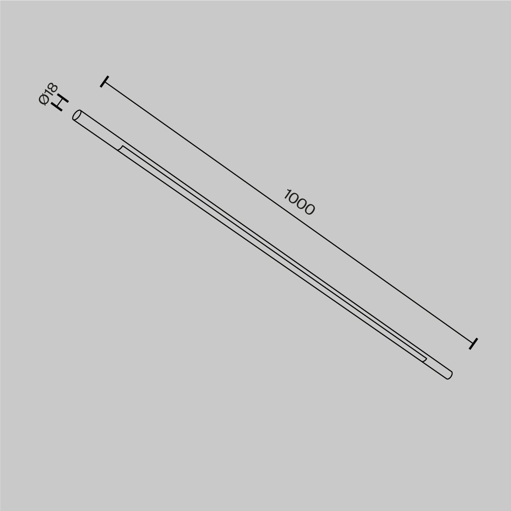 Maytoni Technical Basis Светильник цвет: латунь C100CL-L1000-24W3-6K-BS
