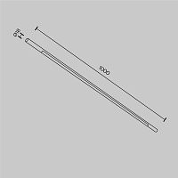 Maytoni Technical Basis Светильник цвет: латунь C100CL-L1000-24W3-6K-BS
