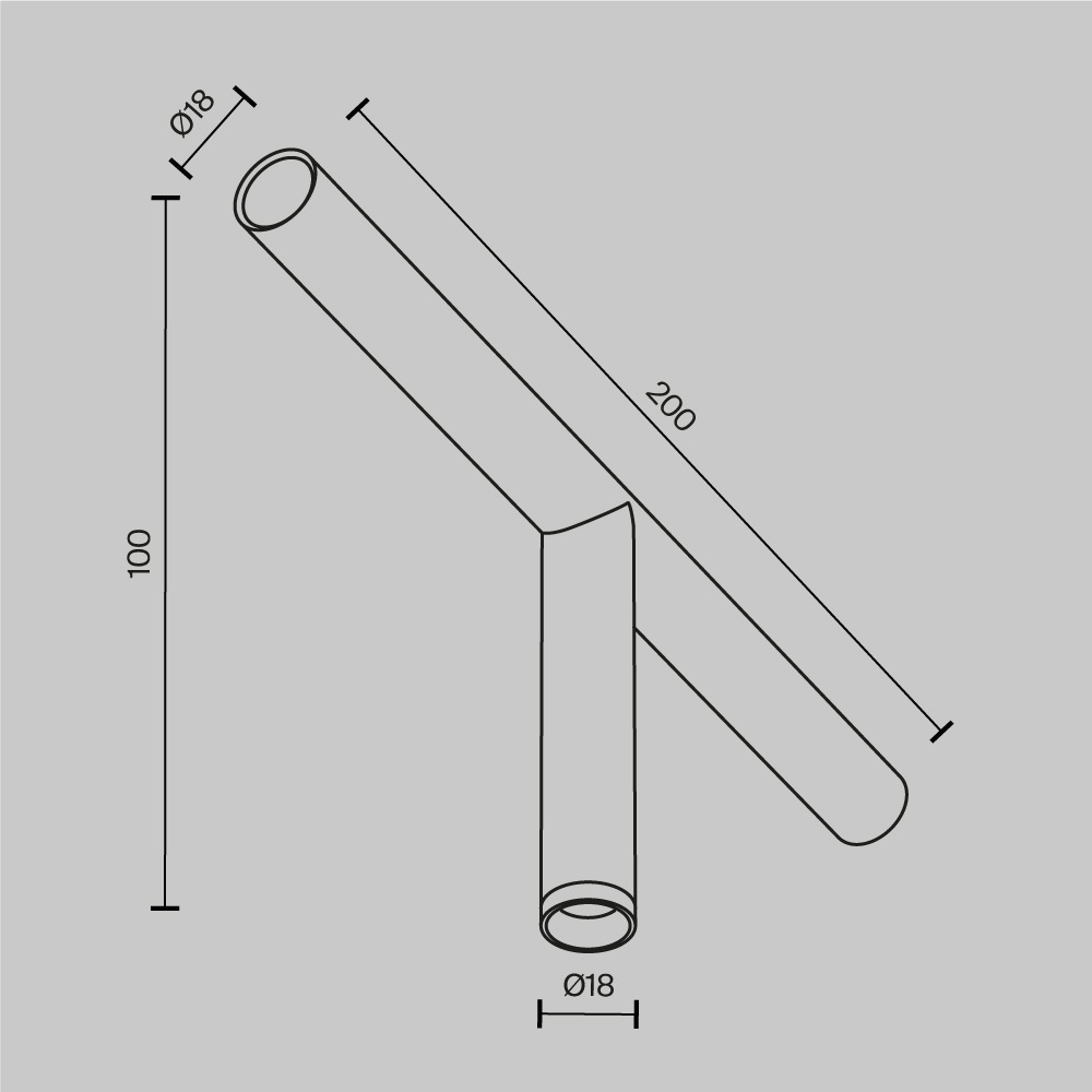 Maytoni Technical Focus LED Светильник цвет: черный C102CL-3W3-6K-B
