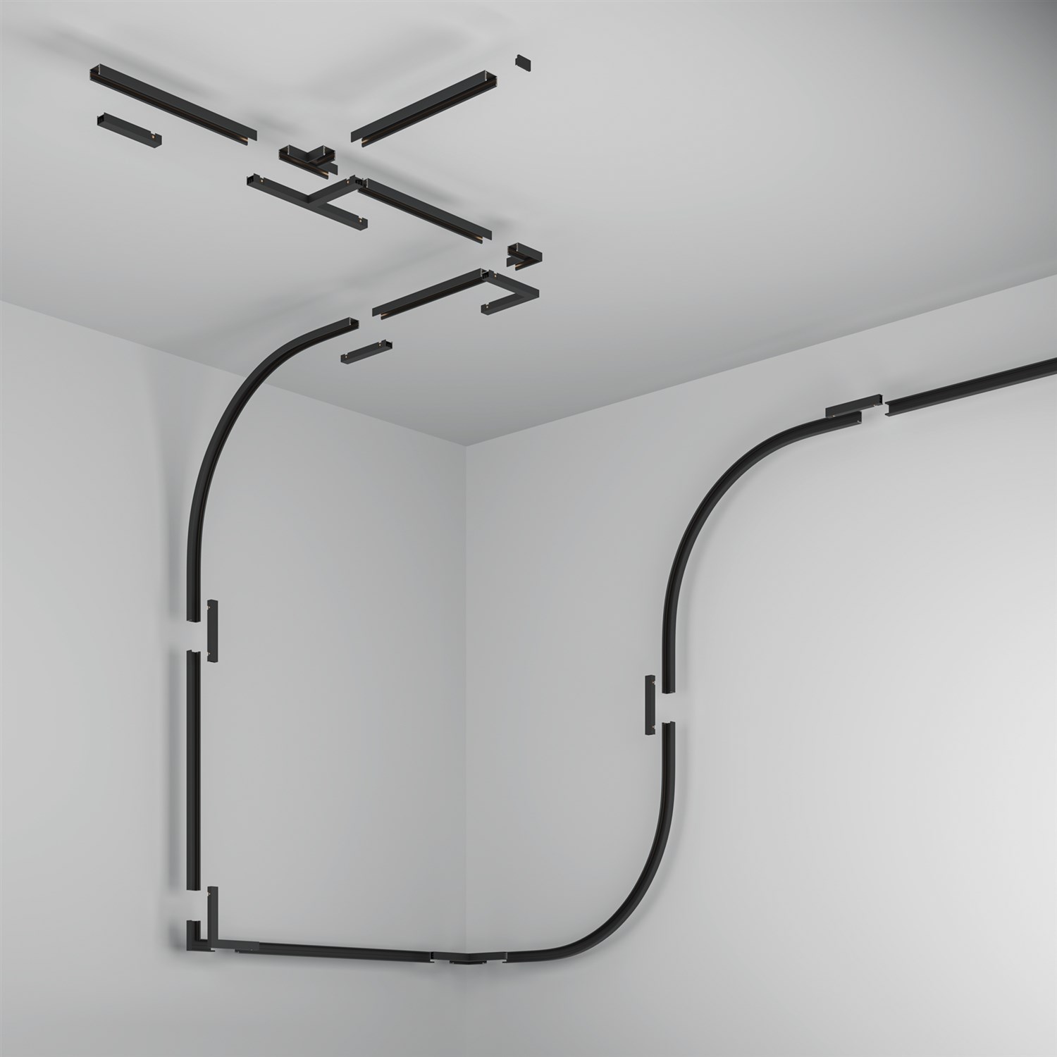 Maytoni Technical Busbar trunkings Basity Шинопровод накладной цвет: черный TRX172-111B
