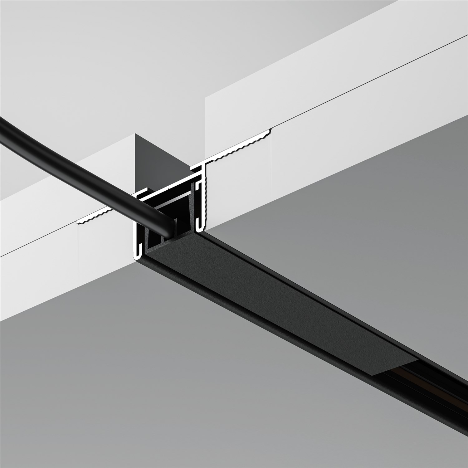 Maytoni Technical Busbar trunkings Basity Шинопровод встраиваемый цвет: черный TRX172-121B