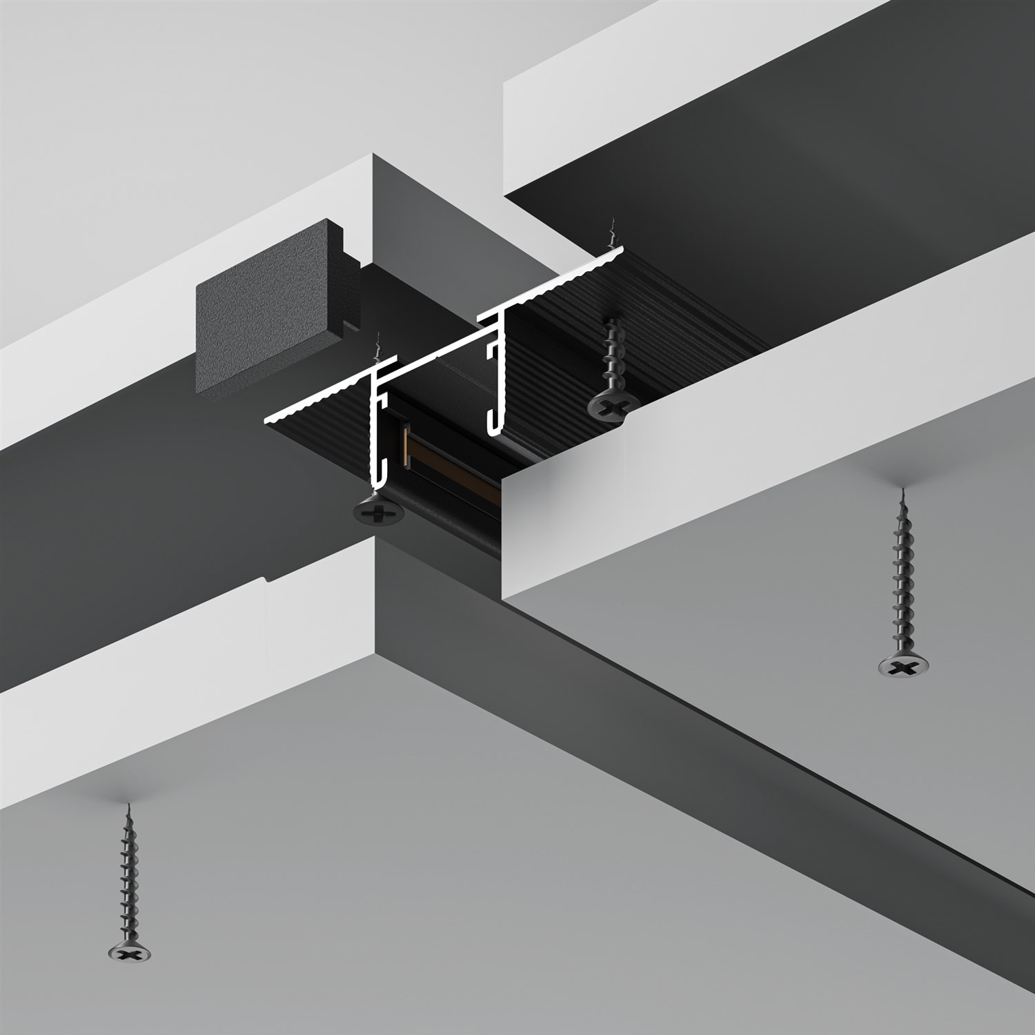 Maytoni Technical Busbar trunkings Basity Шинопровод встраиваемый цвет: черный TRX172-122B