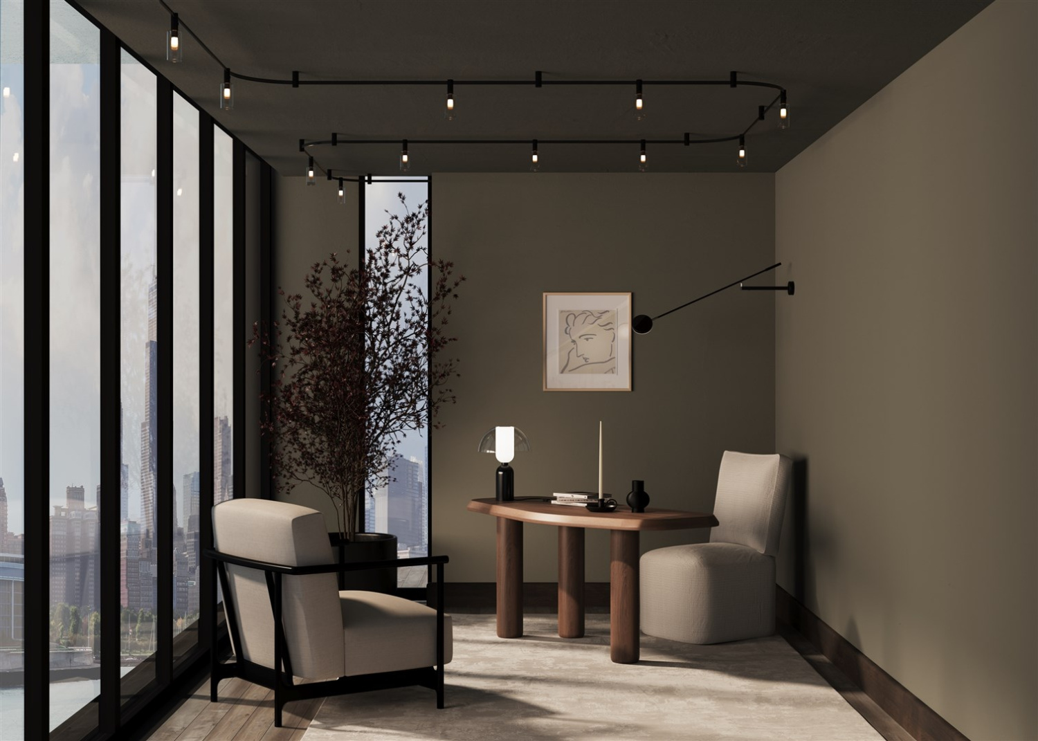 Maytoni Technical Magnum Трековый светильник цвет: черный TR207-1-3W3K-B