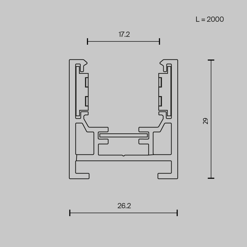 Maytoni Technical Busbar trunkings Exility Шинопровод накладной цвет: черный TRXM034-412B