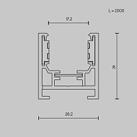 Maytoni Technical Busbar trunkings Exility Шинопровод накладной цвет: черный TRXM034-412B