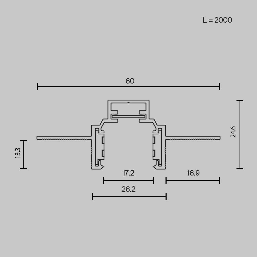 Maytoni Technical Busbar trunkings Exility Шинопровод встраиваемый цвет: белый TRXM034-422W