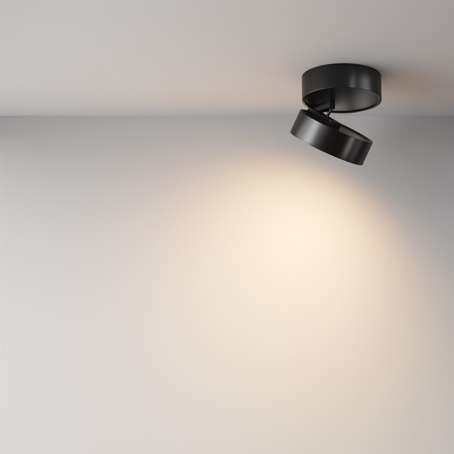 Maytoni Technical Onda Потолочный светильник цвет: черный C024CL-18W3K-B-1