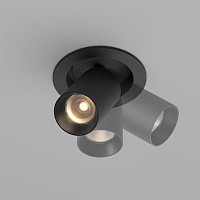 Maytoni Technical FOCUS LED Встраиваемый светильник цвет: черный C071CL-7W3K-B
