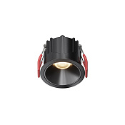 Maytoni Technical Alfa LED Встраиваемый светильник цвет: черный DL043-01-10W3K-RD-B-1