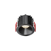 Maytoni Technical Alfa LED Встраиваемый светильник цвет: черный DL043-01-10W4K-RD-B-1