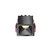 Maytoni Technical Alfa LED Встраиваемый светильник цвет: черный DL043-01-10W3K-SQ-B-1