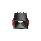 Maytoni Technical Alfa LED Встраиваемый светильник цвет: черный DL043-01-10W4K-SQ-B-1