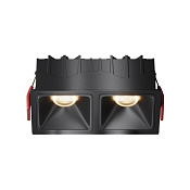 Maytoni Technical Alfa LED Встраиваемый светильник цвет: черный DL043-02-10W3K-SQ-B-1