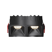 Maytoni Technical Alfa LED Встраиваемый светильник цвет: черный DL043-02-10W4K-SQ-B-1