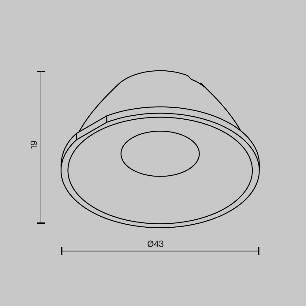 Maytoni Technical Accessories Аксессуар LensCD43-24