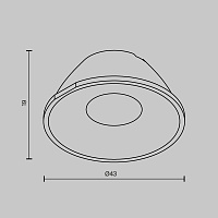 Maytoni Technical Accessories Аксессуар LensCD43-24