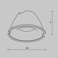 Maytoni Technical Accessories Аксессуар LensD28-15
