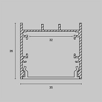Maytoni Led Strip Профиль ALM-3535B-S-2M