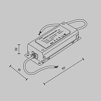 Maytoni Technical Power Supply Parity Блок питания цвет: серебро TRA130DR-100W