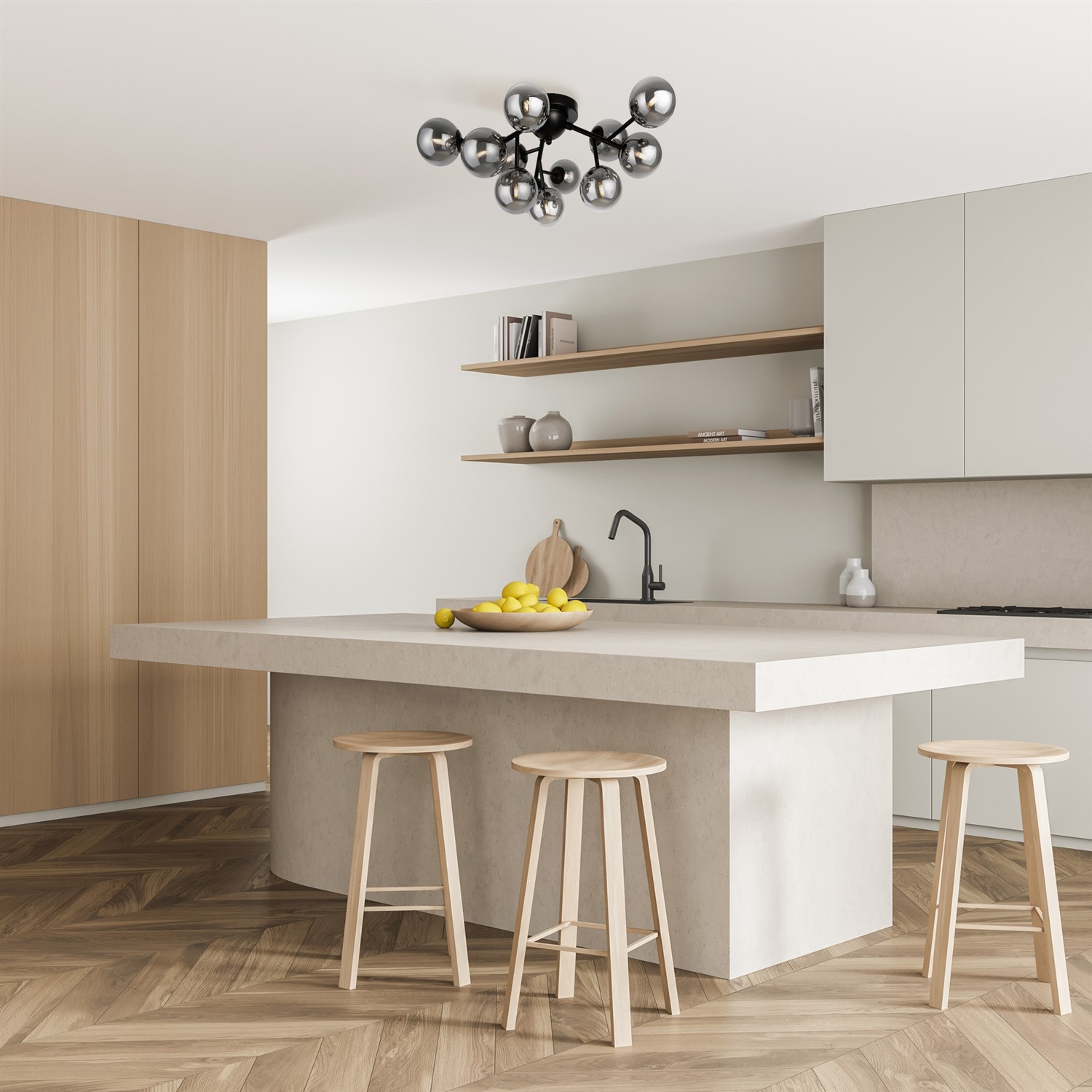 Maytoni Modern Dallas Потолочный светильник цвет: черный MOD545CL-12B