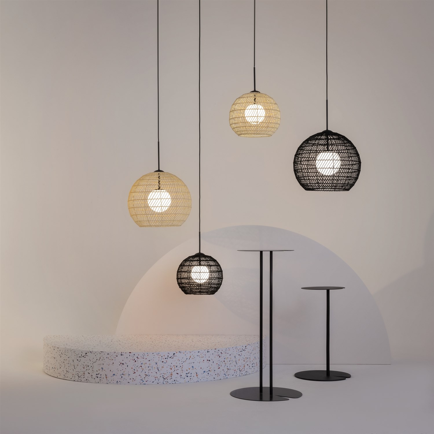 Maytoni Modern Cane Подвесной светильник цвет: черный MOD204PL-01B