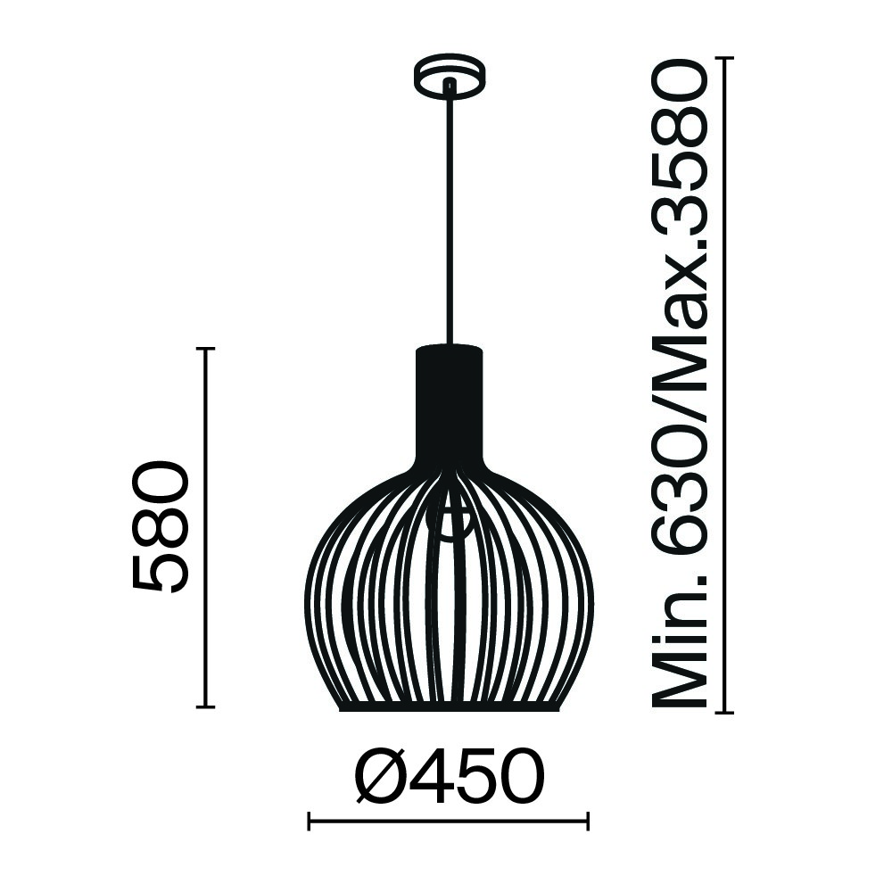Maytoni Modern Roots Подвесной светильник цвет: черный MOD194PL-01W1