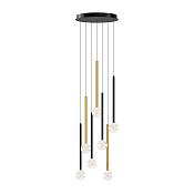 Maytoni Modern Bubble dream Подвесной светильник цвет: черный и латунь MOD383PL-L20BBS3K