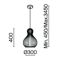 Maytoni Modern Roots Подвесной светильник цвет: черный MOD192PL-01W1