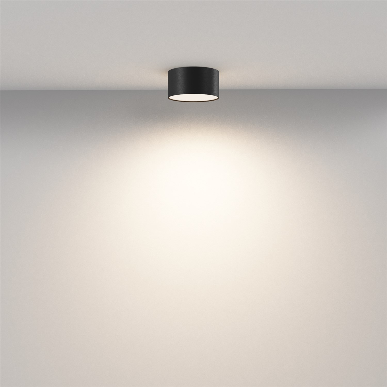 Maytoni Technical Zon Потолочный светильник цвет: черный C032CL-12W3K-RD-B