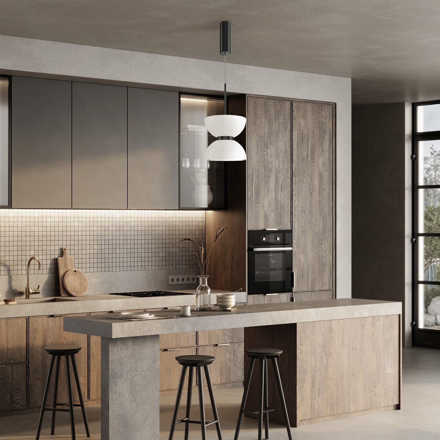 Maytoni Modern Kyoto Подвесной светильник цвет: черный MOD178PL-L11B3K