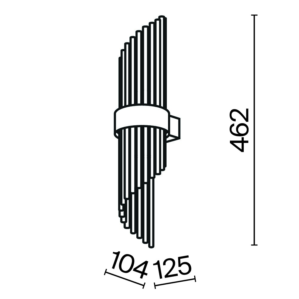 Maytoni Modern Frame Настенный светильник (бра) цвет: золото MOD174WL-02G