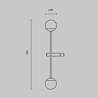 Maytoni Modern Touch Настенный светильник (бра) цвет: черный MOD285WL-L10B3K