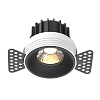 Maytoni Technical Round Встраиваемый светильник цвет: черный DL058-12W3K-TRS-B