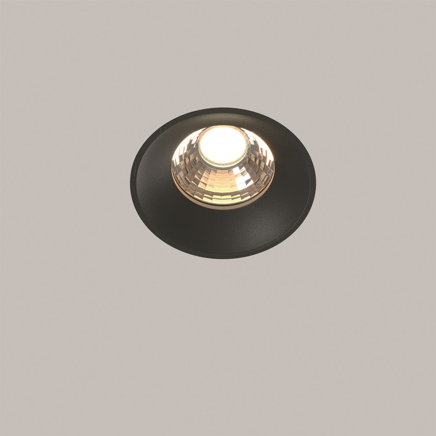 Maytoni Technical Round Встраиваемый светильник цвет: черный DL058-12W3K-TRS-B