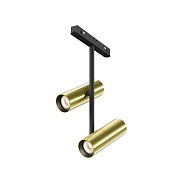 Maytoni Technical Elti Duo Трековый светильник цвет: черный и латунь TR005-2-2X12W3K-BBS