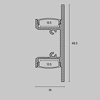 Maytoni Led Strip Профиль ALM-1848-B-2M