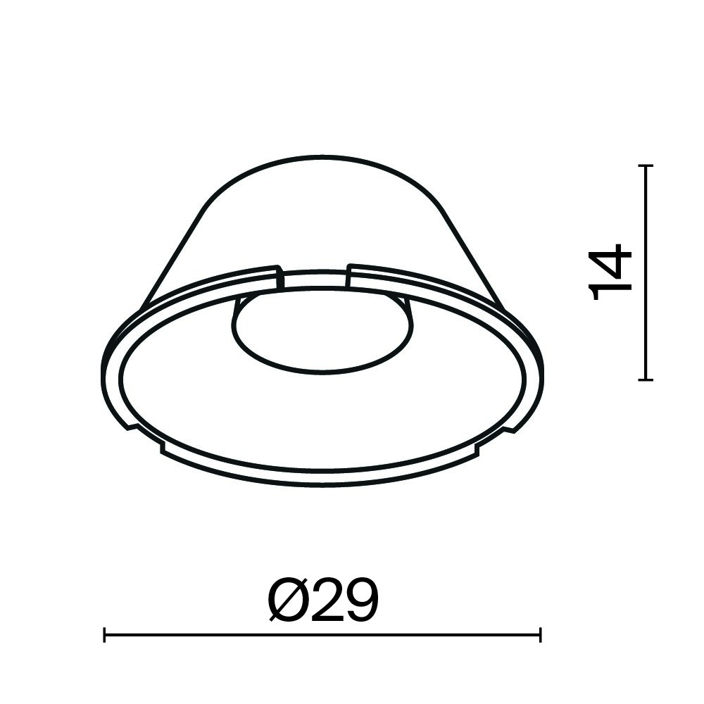 Maytoni Technical Линза ⌀29mm 15° LensD29-15