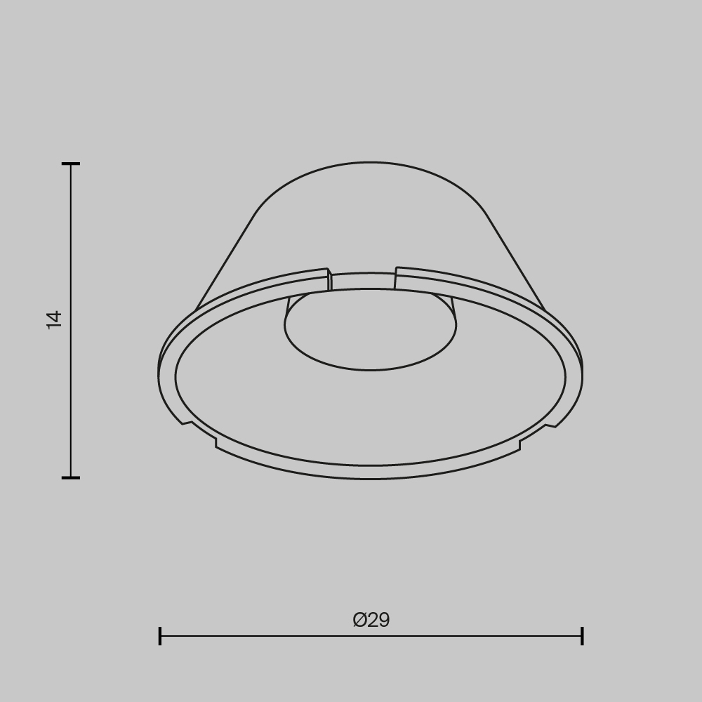 Maytoni Technical Линза ⌀29mm 15° LensD29-15