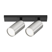 Maytoni Technical FOCUS S Потолочный светильник цвет: черный и матовое серебро C051CL-U-02BS