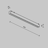 Maytoni Technical Points Подвесной светильник цвет: белый TR128B-24W3K-M-W