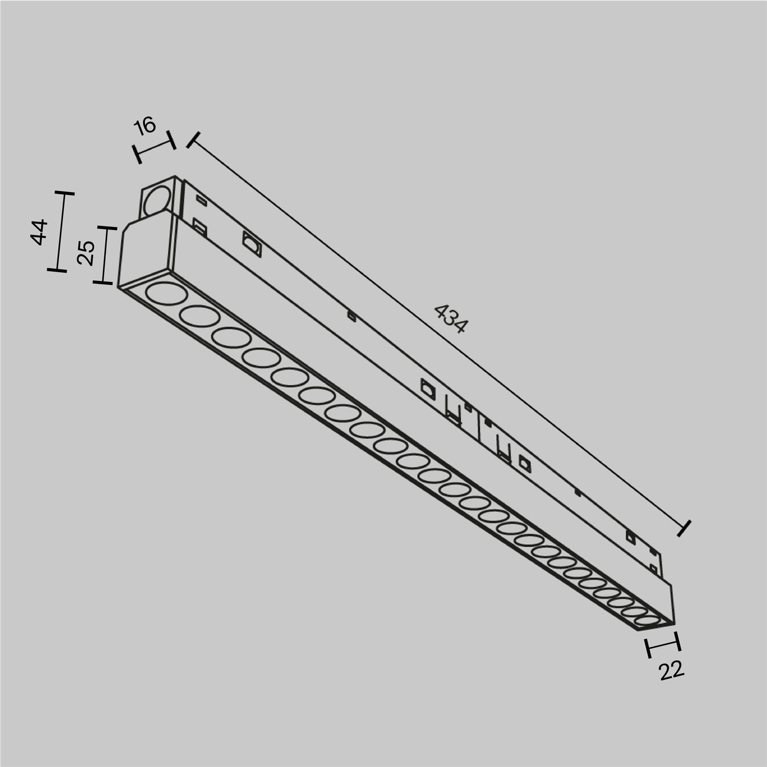 Maytoni Technical Points Трековый светильник цвет: черный TR031-2-24W3K-B