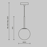 Maytoni Modern Basic form Подвесной светильник цвет: черный MOD321PL-01B1