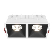 Maytoni Technical Alfa LED Встраиваемый светильник цвет: бело-черный DL043-02-15W4K-D-SQ-WB